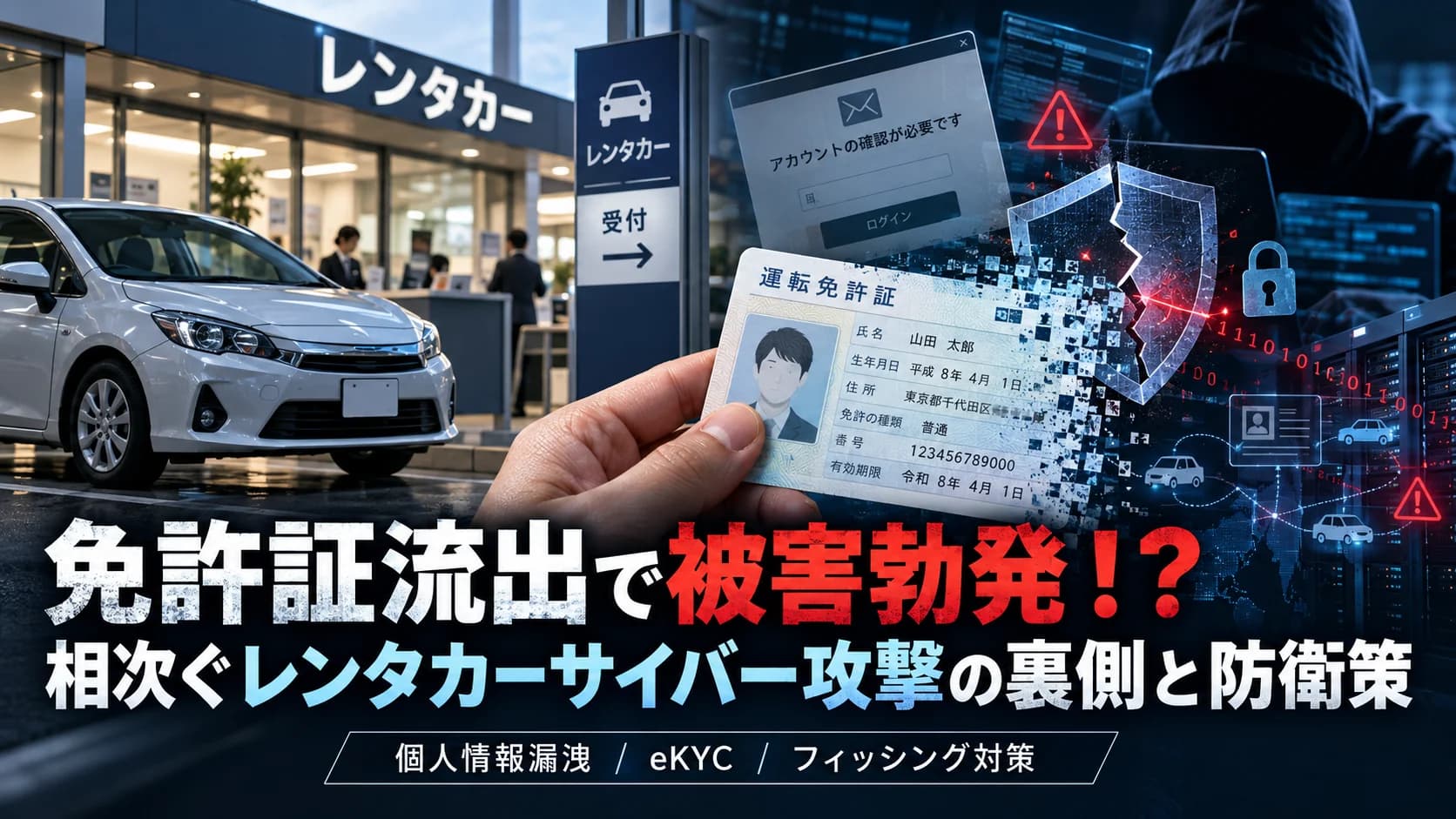 免許証流出で被害勃発！？相次ぐレンタカーサイバー攻撃の裏側と防衛策