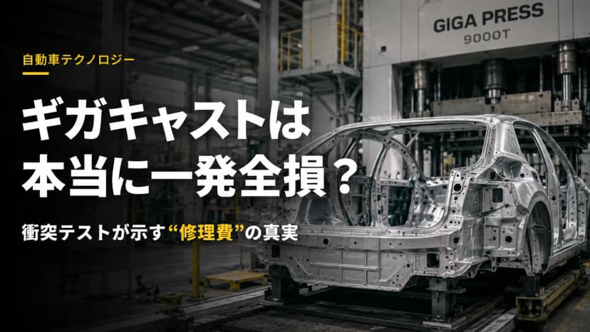 ギガキャストは事故で一発全損？製造革命の裏に潜む「修理費」の真実