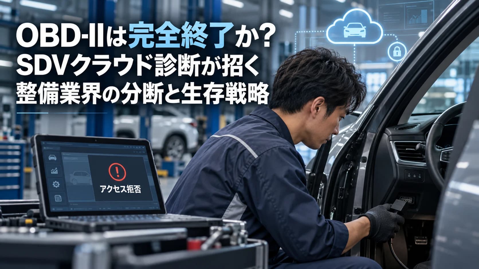 OBD-IIは完全終了か？SDVクラウド診断が招く整備業界の分断と生存戦略
