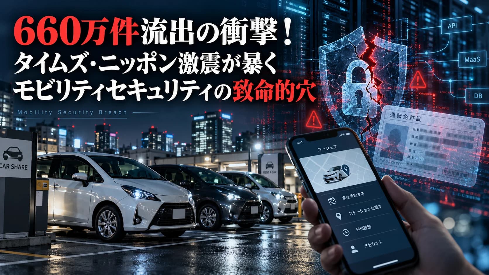 660万件流出の衝撃！タイムズ・ニッポン激震が暴くモビリティセキュリティの致命的穴