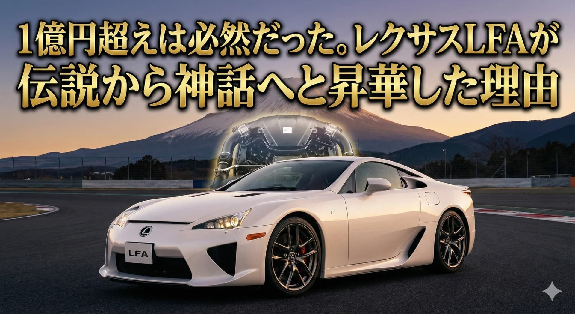 【2026年最新】1億円超えは必然だった。レクサスLFAが「伝説」から「神話」へと昇華した理由