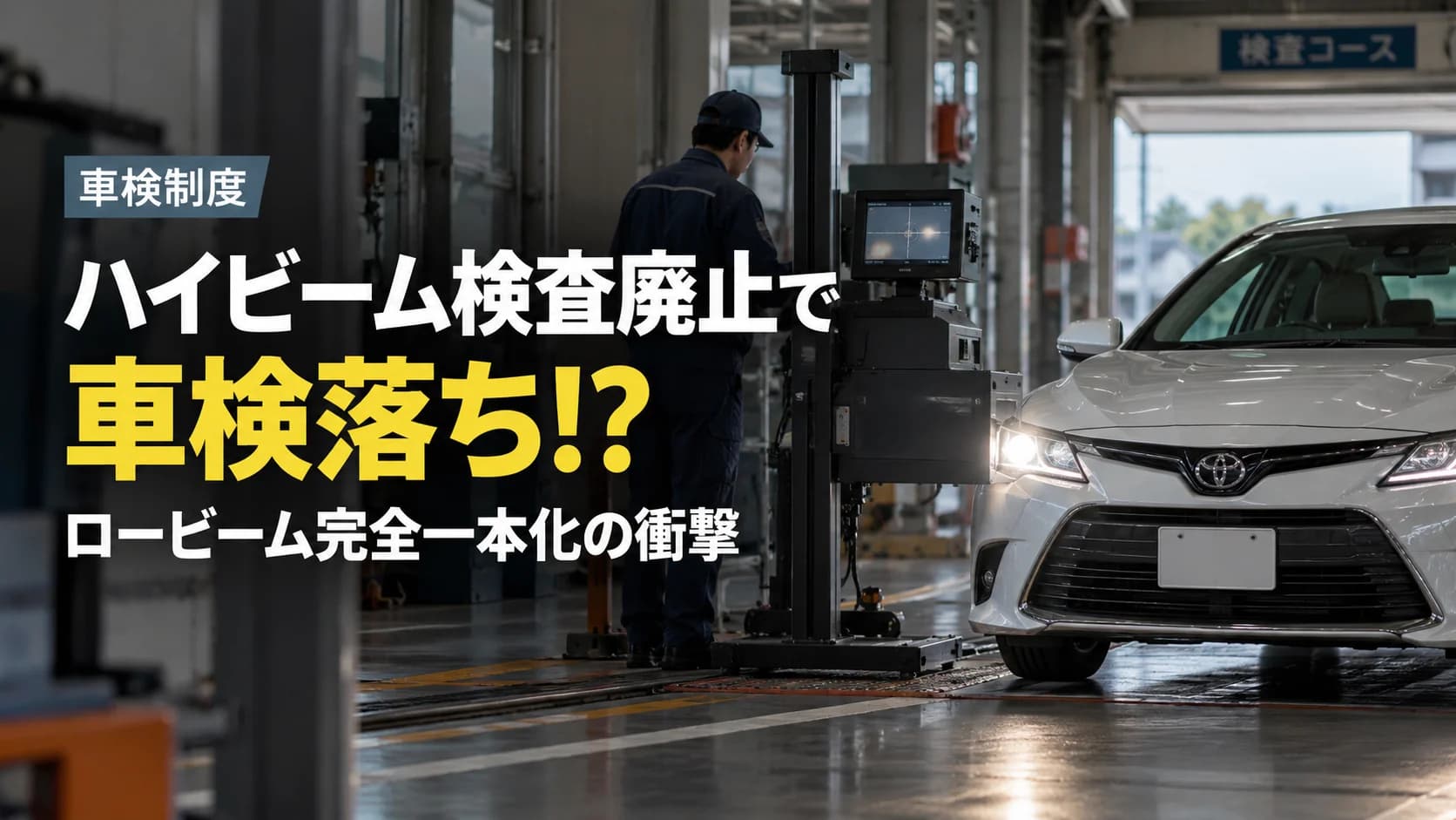 ハイビーム検査廃止で車検落ち！？ロービーム完全一本化の衝撃