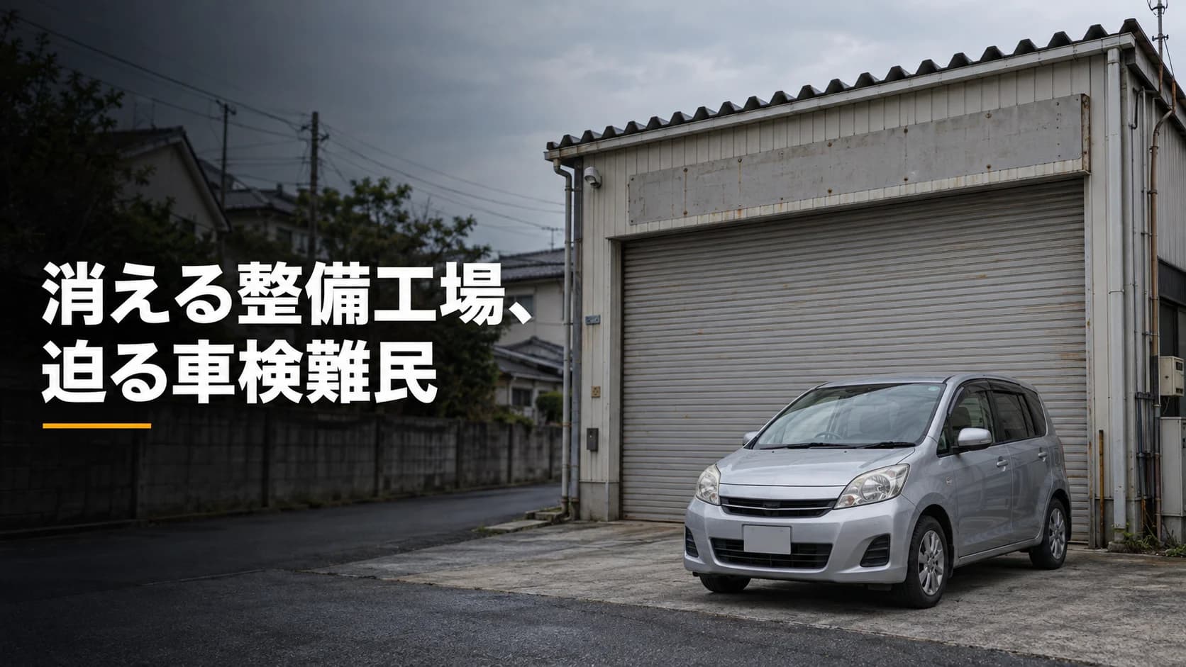 車検難民が全国で急増！？整備工場5年ぶり減少と消滅の危機