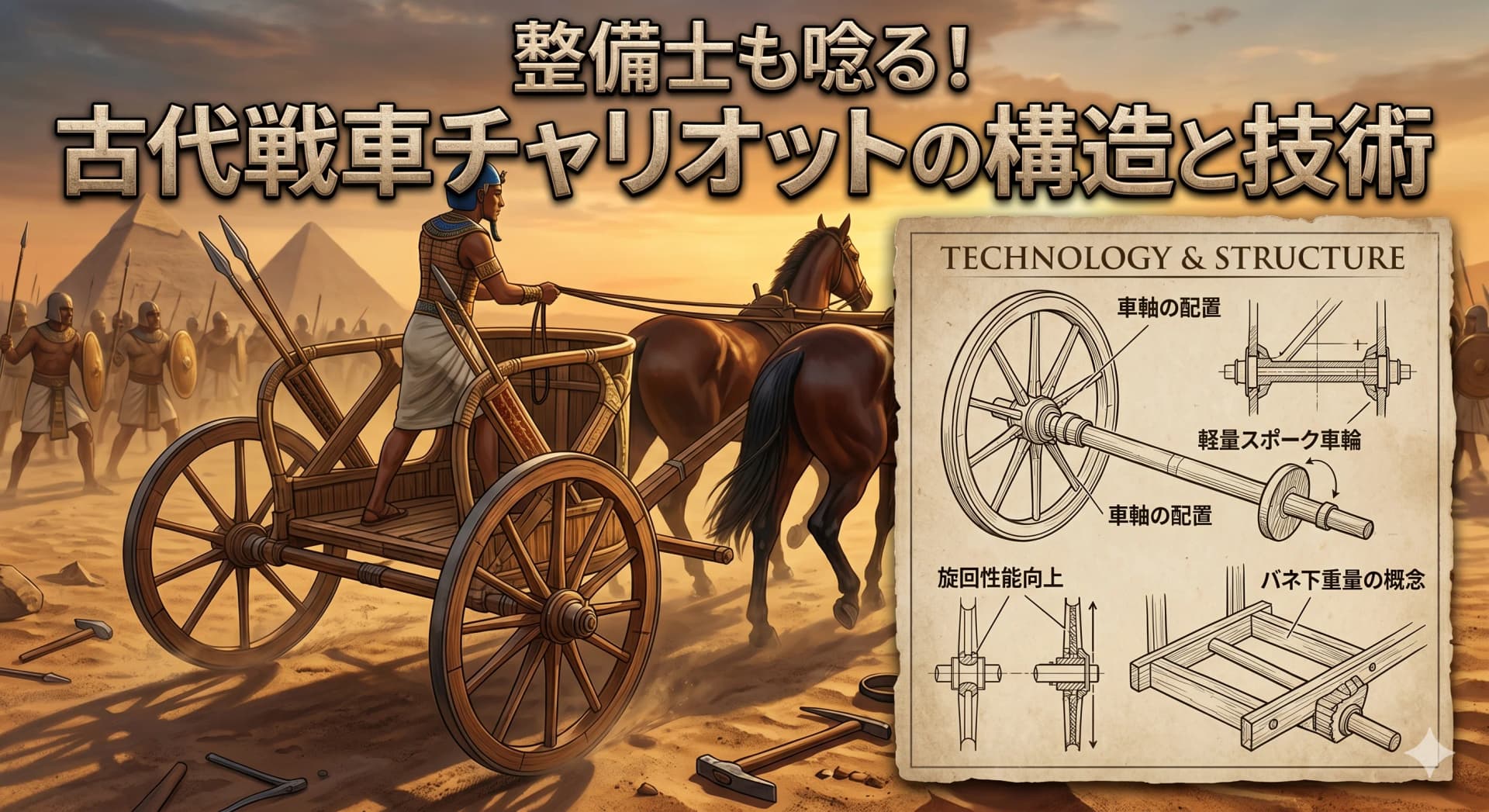 整備士目線で読み解く「戦車の進化」― 古代チャリオットが現代の足回りに残したDNA