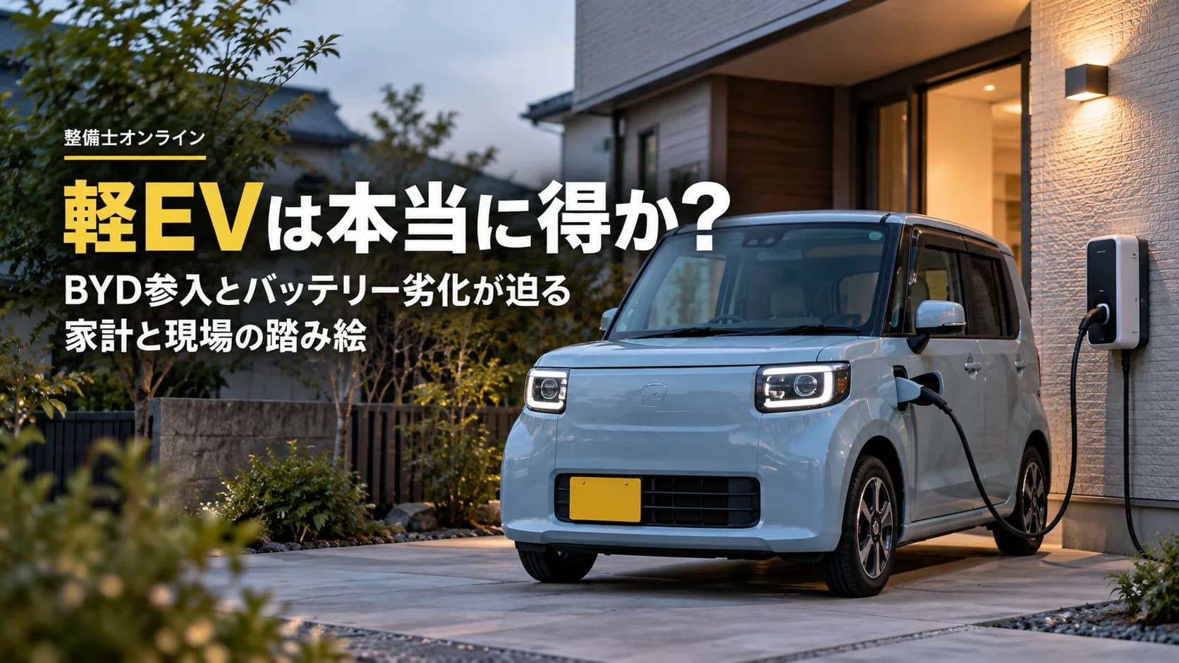 軽EVは本当に得か？BYD参入とバッテリー劣化が迫る家計と現場の踏み絵