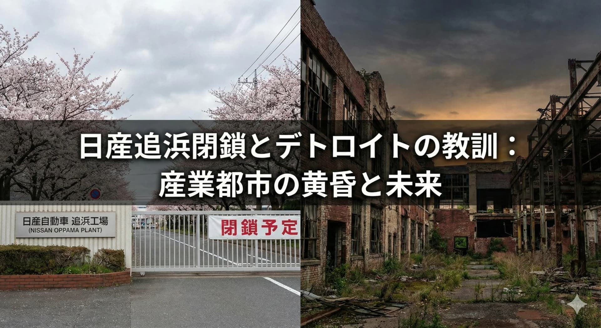 「創業の地」の黄昏：日産追浜工場閉鎖とデトロイトの教訓から読み解く産業都市の未来