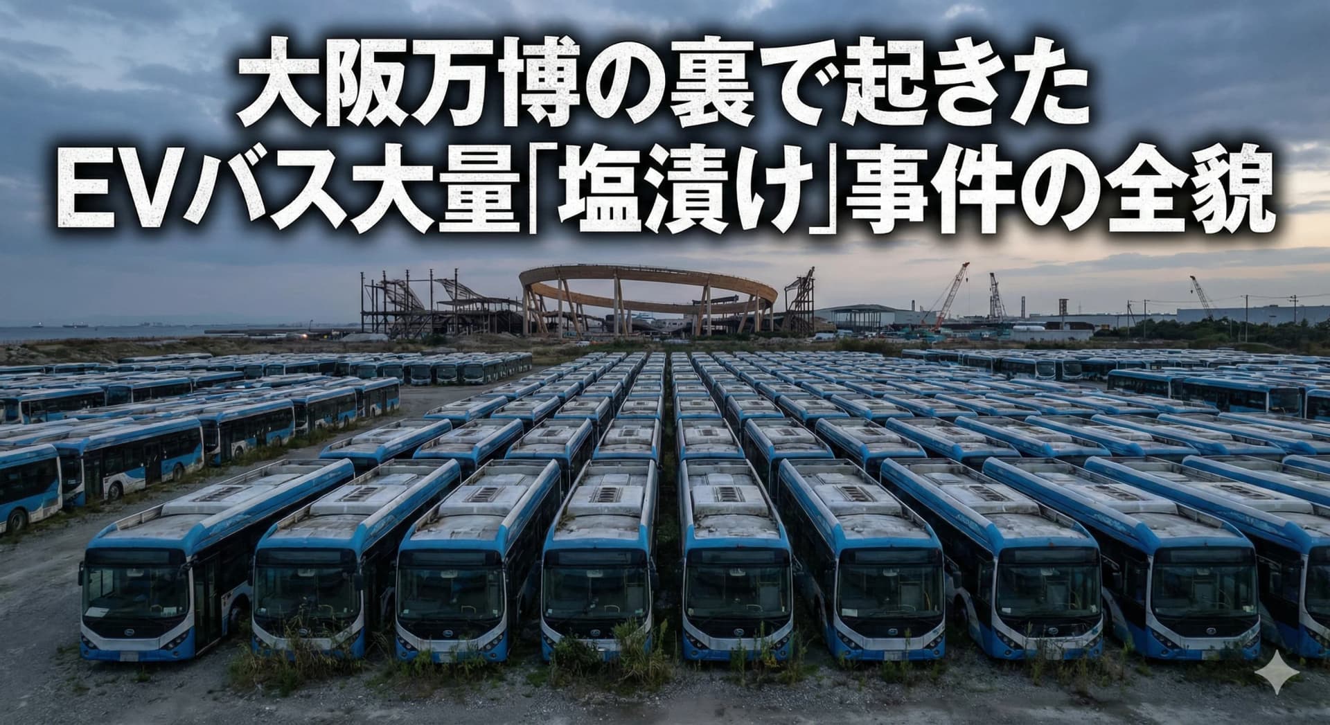 大阪万博の裏で起きたEVバス大量「塩漬け」事件の全貌
