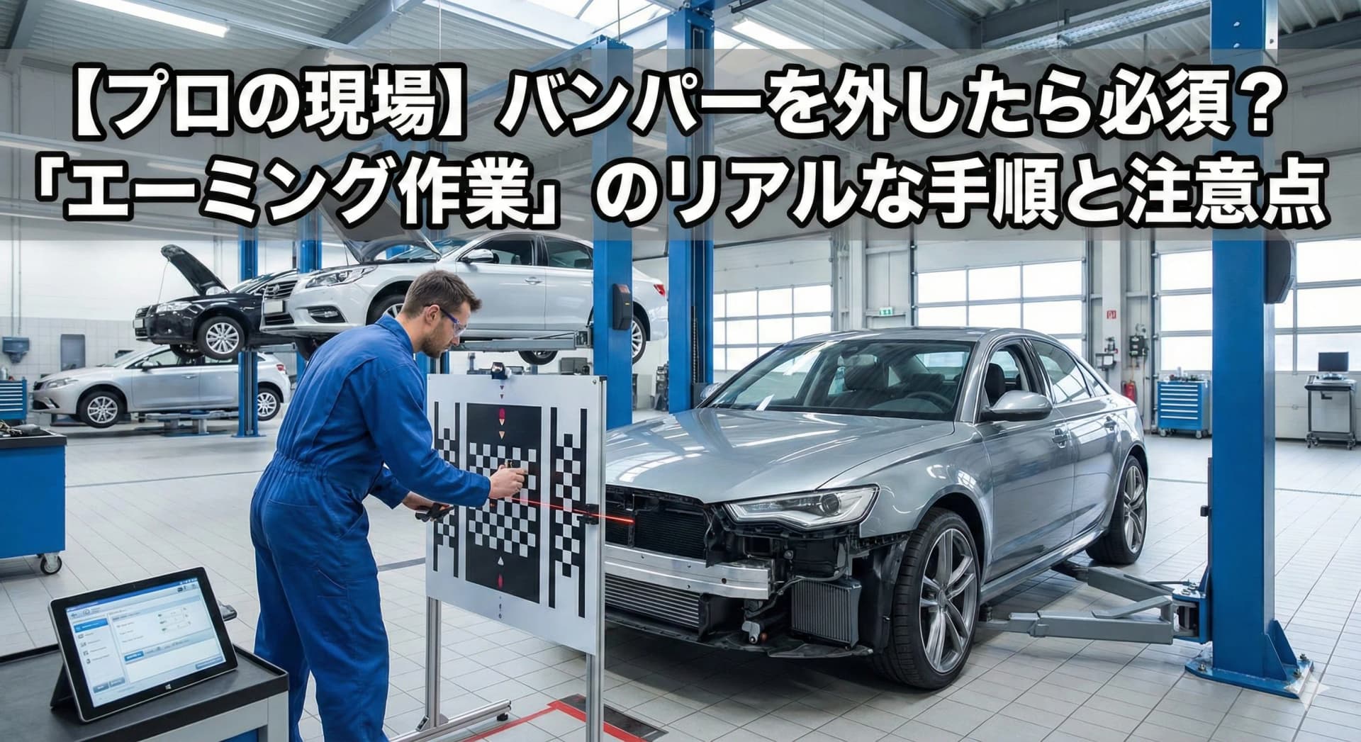 【プロの現場】バンパーを外したら必須？「エーミング作業」のリアルな手順と注意点