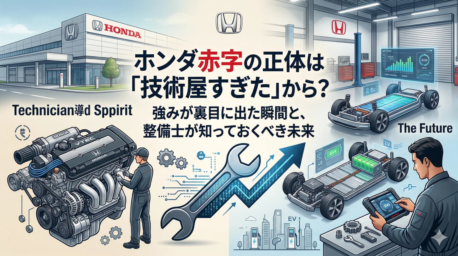 ホンダ赤字の正体は「技術屋すぎた」から？強みが裏目に出た瞬間と、整備士が知っておくべき未来