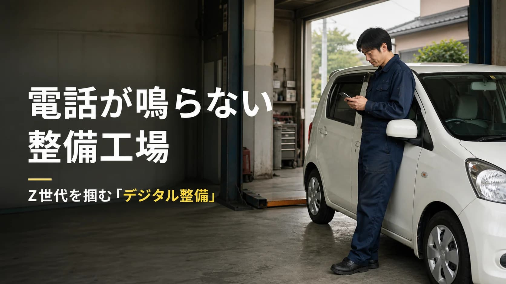 電話が鳴らない整備工場の危機！Z世代を掴む「デジタル整備」の勝算