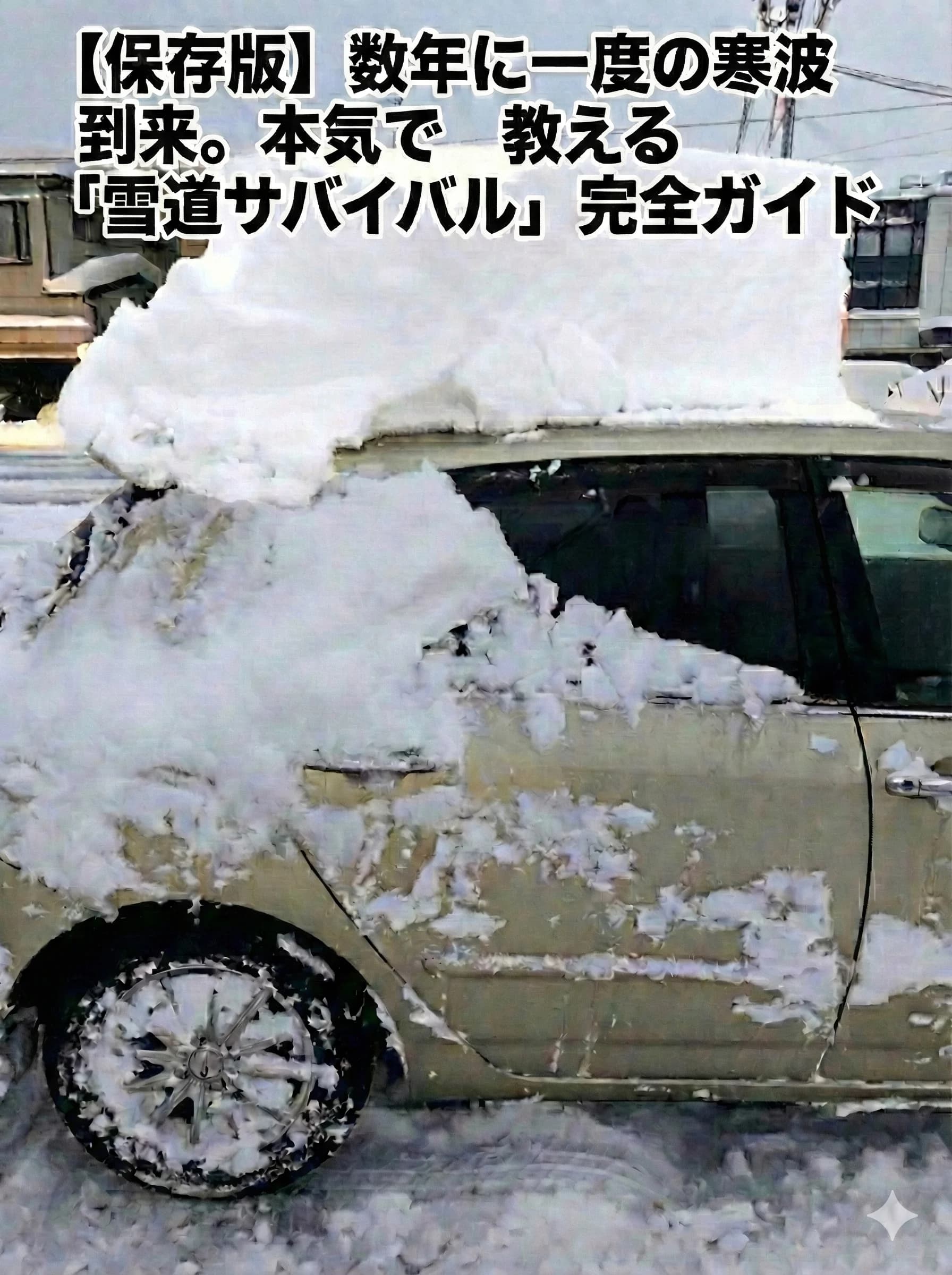 【保存版】数年に一度の寒波到来。本気で教える「雪道サバイバル」完全ガイド