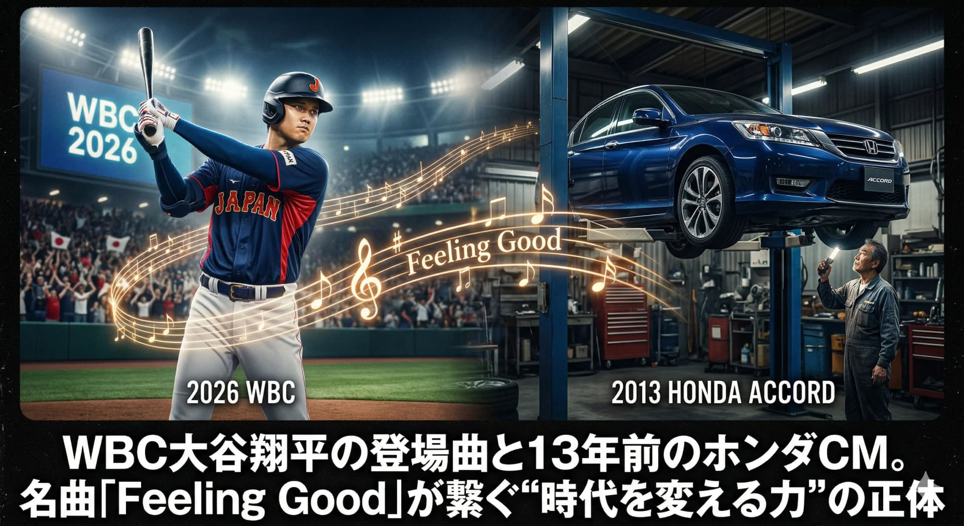 WBC大谷翔平の登場曲と13年前のホンダCM。名曲「Feeling Good」が繋ぐ“時代を変える力”の正体