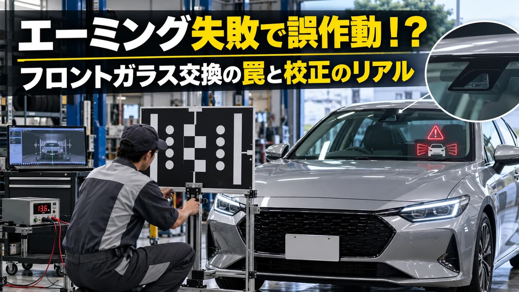エーミング失敗で誤作動!?フロントガラス交換の罠と校正のリアル