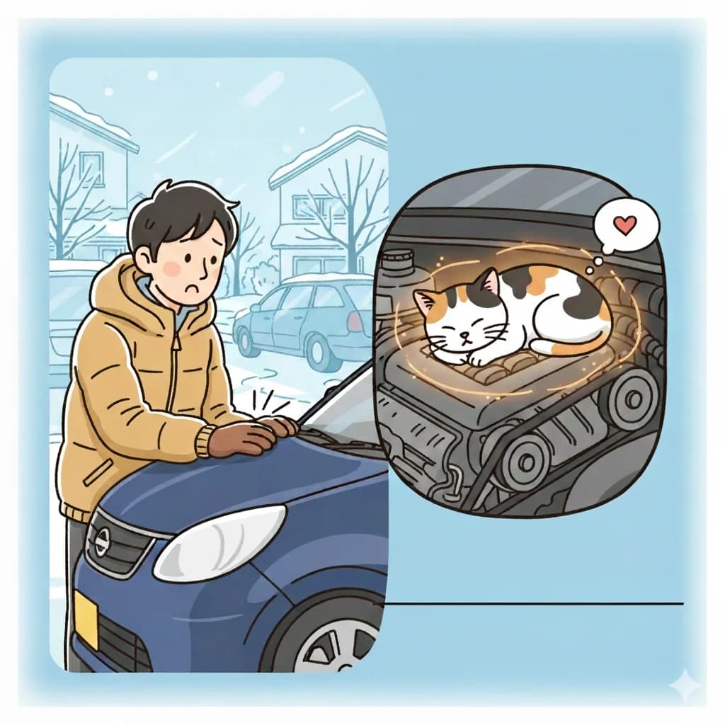 冬と車といえば「猫バンバン」。あなたは知ってますか?